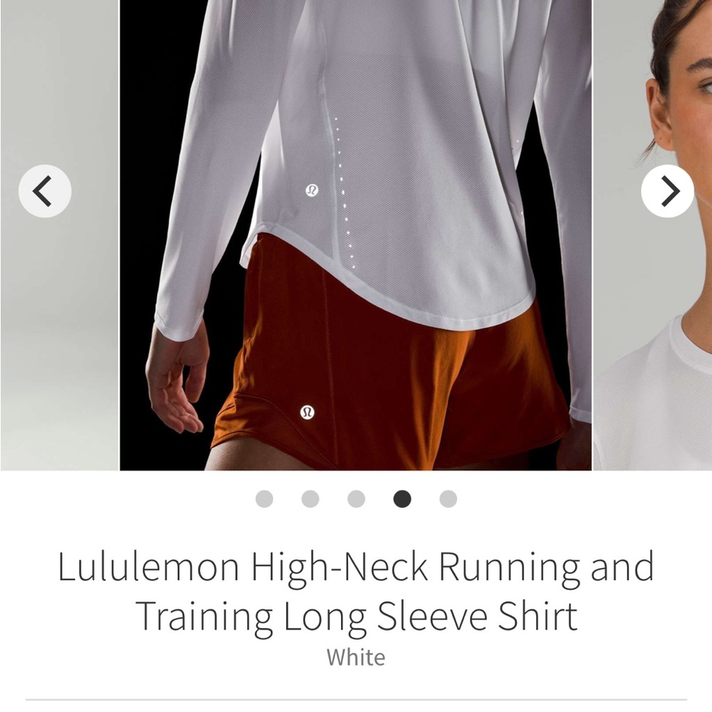 Lululemon high neck running and  training Long Sleeve shirt